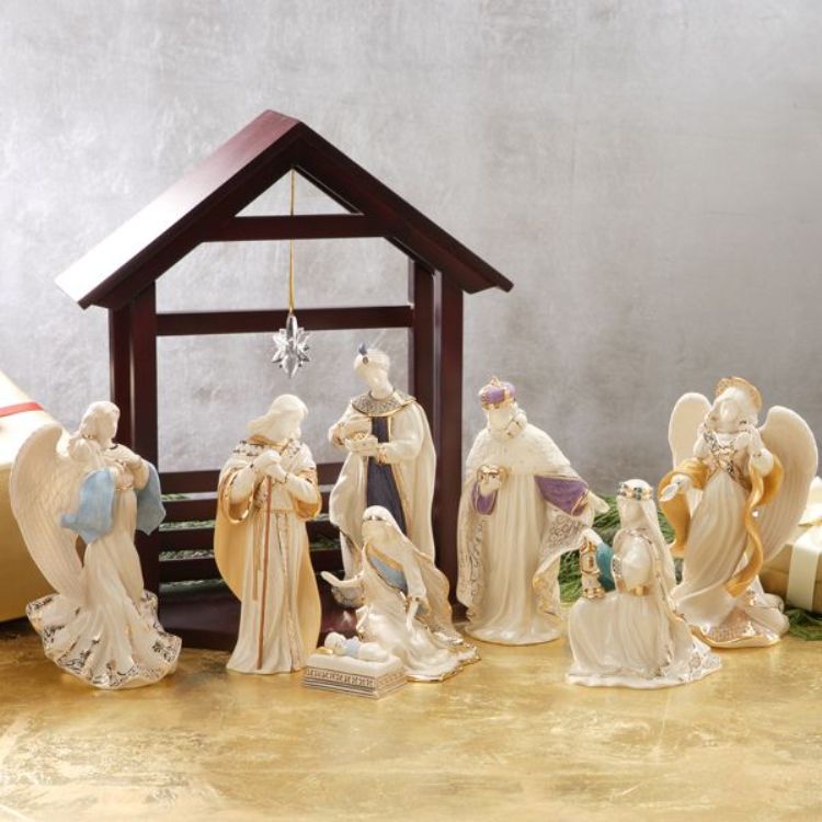 lenox first blessing 9pc nativity set wedgwood christmas china