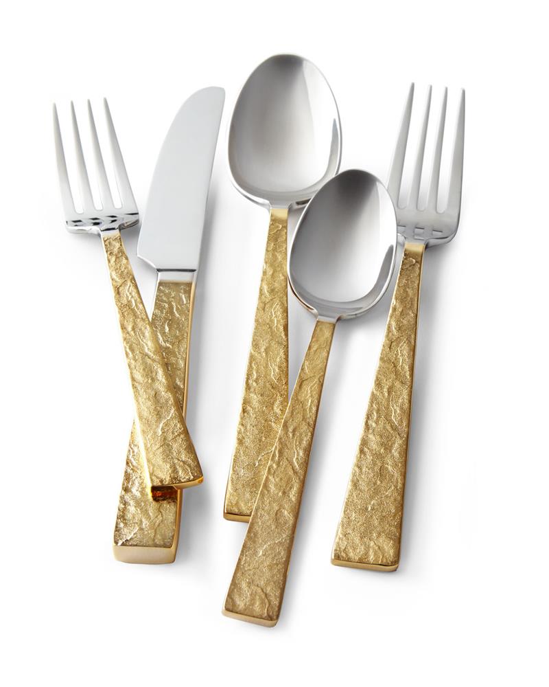 Yamazaki Smoke Gold 40Pc Flatware Set